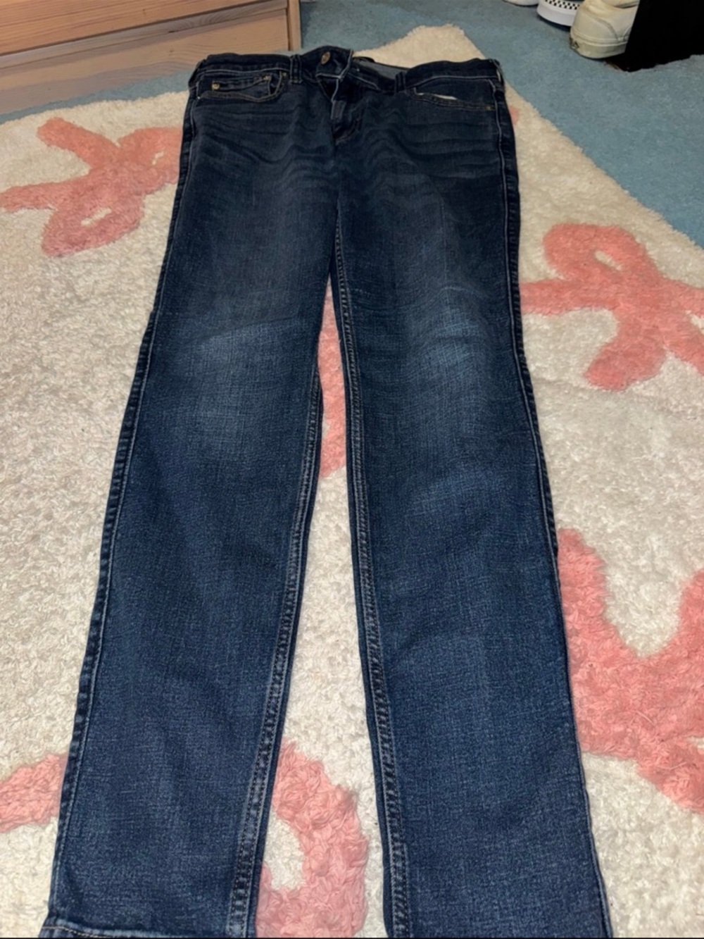 Hollister Women's Dark Blue Skinny Jeans